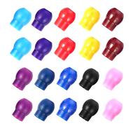ULTECHNOVO 10 Pairs Stethoscope Replacement Earplugs Universal Silicone Replacement Ear Tips Snap Tight Soft-Sealing Ear-Tips Assorted Color