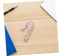 ULTECHNOVO 10 Pcs Glitter Fringed Bookmark Acrlic Bookmark Reading List