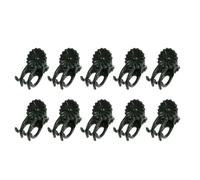 ULTECHNOVO 10 Pcs Orchid Clips, Plant Clips Garden Flower for Orchid Stem Support for ClimbingPlants,Suitable for Supporting Stems Vines Stalks Grow Upright (Green Brown Random Colors)