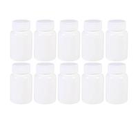ULTECHNOVO 10-Piece Capsule Bottle, 60ml Plastic Pill Bottles with Screw Caps for Travel, Pharmacy, Lab, Vet Office