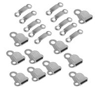 ULTECHNOVO 10 Sets Metal Clothes Hook Pants Button Strong and Sturdy Easy to Use Vintage Style Silver for Fabric Sealing Sewing Needs on Tight Corsets and Shirts