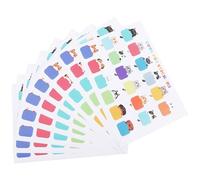 ULTECHNOVO 10 Sheets Cute Cat Blank Name Stickers for Paper Labels with Cat Patterns Easy to Use for Bottle Decoration School Household Organization and Learning