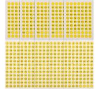 ULTECHNOVO 10 Sheets Round Stickers Self-Adhesive Number Sign Labels Sequence for Sorting Organizing Storage Boxes Trash Bins Tool Marking