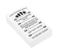 ULTECHNOVO 100 Pack Glass Mug Care Cards with Cleaning and Usage Instructions, 50x90mm Customer Direction Tags for Tumblers, Portable Guide Labels for Glass Cup Maintenance in Retail