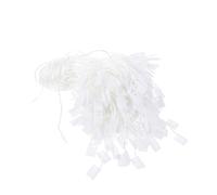ULTECHNOVO 1000Pcs Tag Fastener Strings for Garment Hangers White Loop Ties for Price Tags Display Retail Store Use No Tool Snap Closure Multipurpose and Craft Projects