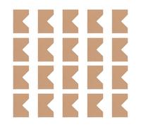 ULTECHNOVO 100pcs Adjustable Cardboard Corner Protectors for Picture Frames Kraft Paper Frame Corner Guards Safety Protectors8.5x12.5cm for Art, Packing, Shipping Supplies