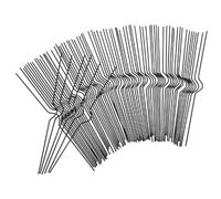 ULTECHNOVO 100pcs Binder Hanging Hooks Double Coil Binding Hook Iron Calendar Stylish Minimalist Black Wall for Workspace Home Decor Convenient Page Turning and Resistant to Deformation