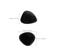 ULTECHNOVO 100pcs Black Plastic Doll Safety Nose for Crochet Plush Animals DIY Stuffed Accessories Craft Supplies for Handmade Dolls