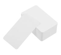 ULTECHNOVO 100pcs Blank Cards Classic Design Comfortable Smooth Writing Coated Paper White Small Word Cards for Writers and Students DIY Note Taking