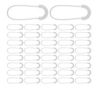 ULTECHNOVO 100pcs Detachable White U-Shaped Zipper Pull Cord Replacement for Jackets Luggage Backpacks Suitcases - Heavy Duty Spare Zipper Tab Pulls for Travel Bags