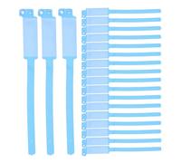ULTECHNOVO 100pcs Disposable PVC Information Wristbands Comfortable to Wear Tear-Resistant Waterproof Identification Wristband for Hospitals and Facilities