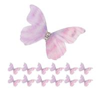 ULTECHNOVO 100pcs Double Layer Tulle Butterfly Wing Hair Clips Mini Hair Barrettes Accessories for Women Ancient Costume Hairpin Han Chinese
