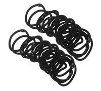 ULTECHNOVO 100pcs Elastic Hair Ties for Women and Thick Nylon Hair Bands Comfortable Ponytail Holders Classic Colors for Sports Yoga and Daily Use