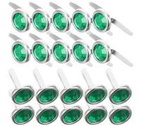ULTECHNOVO 100pcs Green Metal Brad Fasteners Mini Round Brads for DIY Crafts and Scrapbook, Practical Iron Paper Fasteners for Fixation, for Children’s Craft Projects