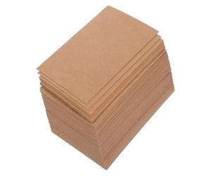 ULTECHNOVO 100pcs Greeting Message Kraft Handmade Memo Cards Blank Greeting Graffiti Postcard Paper Creative Classic Style Easy to Write for Bookmark Card