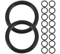 ULTECHNOVO 100pcs Guitar Knob Accessories Rubber O-rings for Electric Guitar Stable Installation Wear-resistant Black Sealing Rings Suitable for Music Competition