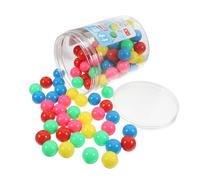 ULTECHNOVO 100pcs Hollow Plastic Counting Balls 20mm for Educational Marble Games Smooth Lightweight Track Balls for Math Probability and Preschool Learning
