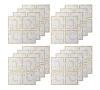 ULTECHNOVO 100Pcs Moon Print Disposable Dinner Napkins for Ramadan Eid Mubarak Party, Christmas Wedding Table Paper Serviettes, Small Square Paper Guest Towels for Holiday Events