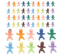 ULTECHNOVO 100pcs Multicolor Miniature Figurines for Shower Table Scatter Tiny Plastic Favors for Guests Dollhouse Embellishments and Party Decorations