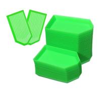 ULTECHNOVO 100pcs Plastic Bead Sorting Tray for Rhinestone and Diamond Trays for Jewelry Making