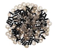 ULTECHNOVO 100pcs Plastic Safety Eyes with Gasket for DIY Plush Dolls and Stuffed Animals Environmental Plastic Craft Doll Eyes for Crochet and Halloween Decorations