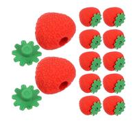 ULTECHNOVO 100pcs Red Cartoon Fruit Mini Erasers Bulk Cute Food Shaped Pencil Erasers for School Students Portable Wear-Resistant for Study and Writing