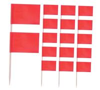 ULTECHNOVO 100pcs Solid Color Toothpick Flag Picks for Party Food Decoration Sturdy Mini Cake Topper Flags for Cheese Fruit Cupcake Enhancing Home and Outdoor Celebrations