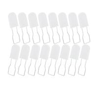 ULTECHNOVO 100pcs White Plastic and Iron Padlock Security Seals with Anti-Tamper and Tamper-evident Features for Logistics and Transportation