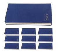 ULTECHNOVO 10pcs A6 Blue Pu Cash Accounting Book Personal Budget Planner Notebook for Daily Expense Tracking and Financial Record Keeping Compact Portable Money Organizer for Household Use