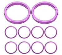 ULTECHNOVO 10pcs Aluminium Alloy Mountain Bike Fork Spacers 10mm Height Lightweight Sturdy Anodized Coating Bicycle Front Fork Stem Washers for Headset Stem, for Mountain Biking and Downhill