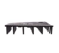 ULTECHNOVO 10pcs aquarium sand black fish tank with divider filter pads for aquarium plastic grate aquarium gravel Black Sucker Clips for Fish filters for aquariums PVC flat freshwater