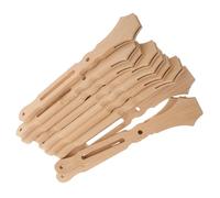 ULTECHNOVO 10pcs Bamboo Fan Sticks DIY Handmade Crafting Fan Handles and Home Décor