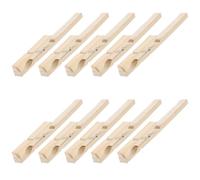 ULTECHNOVO 10pcs Bamboo Glass Test Tube Clamps Long Handle Design Convenient for Heating Operation Laboratory Experiment Teaching Equipment