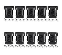 ULTECHNOVO 10Pcs Battery Mounts for M18 18V, Battery Cover Belt Clip Battery Dock Holder, Shelf Wall Power Tools Battery Storage Organizer