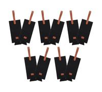 ULTECHNOVO 10pcs Black Felt Wine Bottle Tote Bags Portable Single Bottle Carrier with Handle for Wine Storage, Packaging, Birthday Parties and Holiday Travel