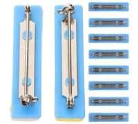 ULTECHNOVO 10pcs Crafting Pin Safety Pin Plastic Foam Metal Secure Attachment Practical Badge for Professionals and Staff in Factory Or Hospital