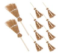 ULTECHNOVO 10pcs Creative Handmade Witch Broom Hair Clips Lightweight Hair Stylist Essentials for Halloween Festival and Everyday Styling Accessories and Women