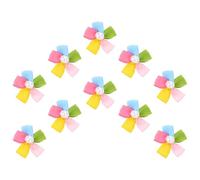 ULTECHNOVO 10pcs Decorative Pet Dog Hair Clips Creative Five-petal Flower Design Polyester Material for Daily Life and Party Keeps Pet Hair in Shape for Puppies