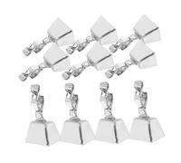 ULTECHNOVO 10pcs Dual Alert Fishing Bite Alarm Bells for Sea Rods Weatherproof Metal Bait Ring Accessories with Loud Sound for Night and Coastal Fishing