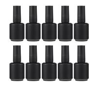 ULTECHNOVO 10pcs Empty Nail Polish Containers Glass Bottles 15ml Suitable for Essential Oil Liquid Latex Travel Grooming on The Go