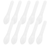 ULTECHNOVO 10pcs Facial Mask Spoon Cosmetic Spatulas Sampling Spoon for Makeup Face Cream Application Plastic Spatulas for Skincare Routine