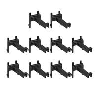 ULTECHNOVO 10pcs Heavy Duty Pegboard Tool Hooks Plastic Square Hole Shelf Organizer for Garage Kitchen Retail Display Flexible Stable Utility Hanging Rack