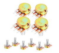 ULTECHNOVO 10pcs High Precision Adjustable Potentiometer Resistor 10k-3 Pin Copper and Iron Material with Durability and Reliability for Electronic Instruments and Communication Devices