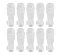 ULTECHNOVO 10pcs Makeup Brush Protective Covers round Shaped Plastic Brush Guards to Extend Bristle Service Life and Provide Versatile Protection