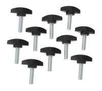 ULTECHNOVO 10pcs Microphone Clamp Screw Microphone Stand Screw Set Black Carbon Steel Pp Stainless Steel Easy Removal Stable Design for Recording Setup
