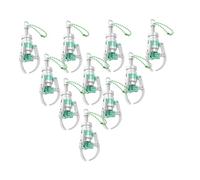 ULTECHNOVO 10pcs Mini Claw Machine Pendants Colorful Plastic Claws with Chain Versatile Backpack Pendant Bag Hanging Decor Lightweight Keychain Charms for Fun Accessories