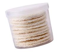 ULTECHNOVO 10pcs Natural Loofah Makeup Removal Pads Facial Cleansing Soft Reusable Exfoliating Puff for Deep Pore Cleaning and Gentle Skin Care Suitable for Daily Use and Travel