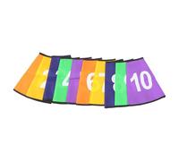 ULTECHNOVO 10pcs Number Sleeve Digital Logo Bucket Covers Polyester Fabrics Visual Acuity Safe Training Football Marker for Outdoor Setting up On-site Boundaries