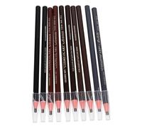 ULTECHNOVO 10Pcs Pull Line Eyebrow Pencils Portable Soft Tear-off Roll Paper Design Fine Makeup for Women Natural Brow Shaping in Black Medium Coffee Dark Coffee Gray