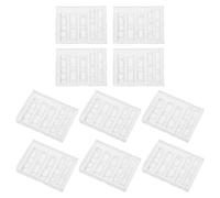 ULTECHNOVO 10Pcs Silicone Nail Art Molds Mini Frame Nail Sculpting Tools for DIY Manicure Embossed 3D Molding Templates Suitable for Gel and Resin Decoration